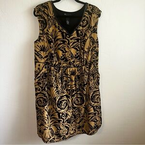 Lane Bryant Black and Gold Dress